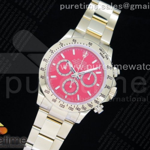 OM공장 롤렉스 데이토나 옐로우골드 금통 레드다이얼 브슬 _ Daytona 116508 YG OMF Best Edition Red Dial on YG Bracelet A4130