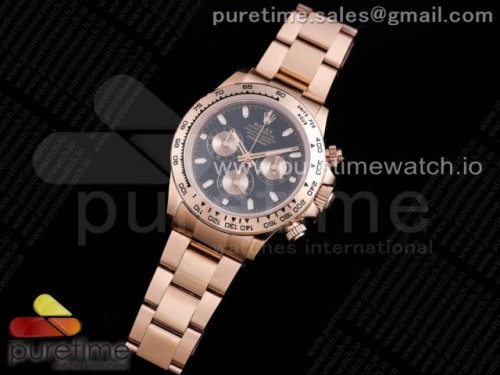 TW공장 롤렉스 데이토나 로즈골드 블랙로즈골드다이얼 금통 브슬 _ Daytona RG TWF RG Bezle Black Dial on RG Brcelet A4130
