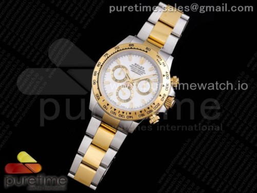 TW공장 롤렉스 데이토나 옐로우골드콤비 화이트다이얼 브슬 _ Daytona SSYG TWF YG Bezle White Dial on SSYG Brcelet A4130