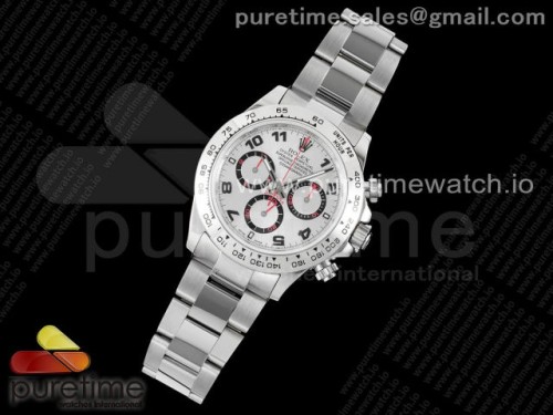 VR공장 롤렉스 데이토나 실버 넘버다이얼 브슬 7750 _ Daytona 116509 VRF 11 Best Edition Silver Numerals Dial on SS Bracelet A7750