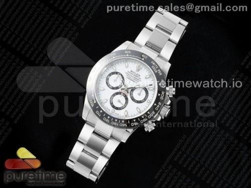 ZF공장 데이토나 세라믹 화이트다이얼 팬더 Daytona 116500 ZF 11 Best Edition 904L SS Case and Bracelet White Dial SH4130