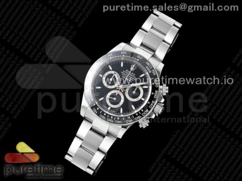 ZF공장 로렉스 데이토나 2023년 신형모델 블랙세라믹 블랙다이얼 Daytona 126500 ZF 11 Best Edition 904L SS Case and Bracelet Black Dial SH4130