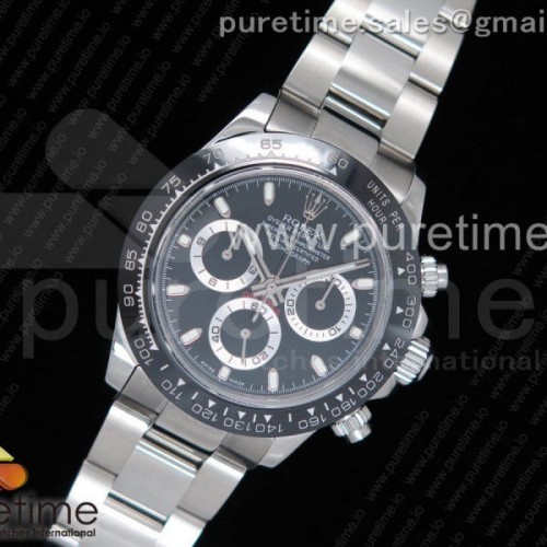 롤렉스 데이토나 블랙다이얼 브레이슬릿 Daytona 2018 24 Hours of Le Mans SS Black Dial on SS Bracelet A7750