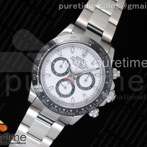 롤렉스 데이토나 화이트 다이얼 브레이슬릿 Daytona 2018 24 Hours of Le Mans SS Black Dial on SS Bracelet A7750