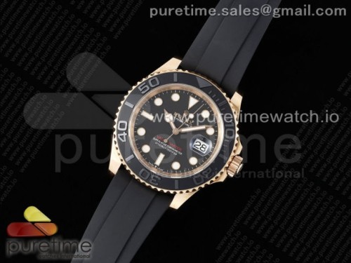 클린공장 롤렉스 요트마스터 40 에버로즈골드금통 블랙다이얼 러버스트랩 클린공장Yacht-Master 126655 Clean 11 Best Edition Black Ceramic Bezel on Oysterflex Strap VR3235