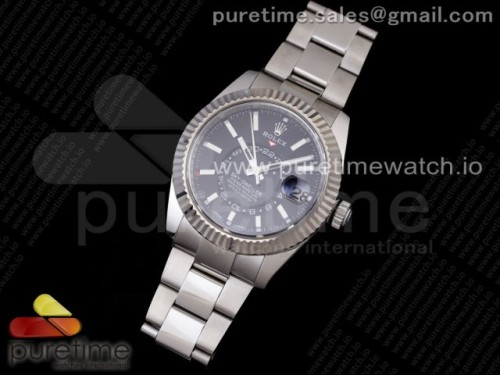 TW공장 롤렉스 스카이드웰러 블랙다이얼 브슬 _ Skydweller SS TWF Best Edition Black Dial on SS Bracelet A23J