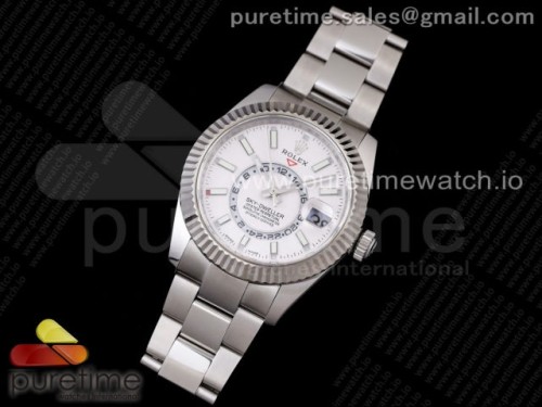 TW공장 롤렉스 스카이드웰러 화이트다이얼 브슬 _ Skydweller SS TWF Best Edition White Dial on SS Bracelet A23J