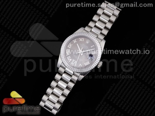 GM공장 롤렉스 데이저스트 31MM 그레아 다이아 로만인덱스 브슬 여성용 _ DateJust 31 Ladies 278289 GMF 316L Steel Gray Dial Diamond Roman Markers on President Syle Bracelet