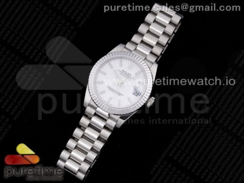 GM공장 롤렉스 데이저스트 31MM 화이트 바인덱스 브슬 여성용 _ DateJust 31 Ladies 278289 GMF 316L Steel White Dial Stick Markers on President Syle Bracelet