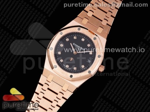 BF공장 오데마피게 로얄오크 39MM 15207 로즈골드 블랙다이아 다이얼 브슬 _ Royal Oak 39mm 15207 RG BF Best Edition Black Dial on RG Bracelet A2121