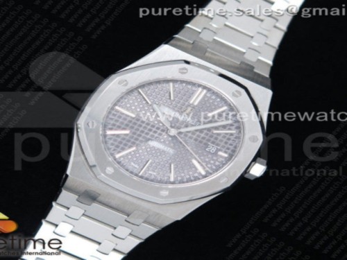 FK공장 오데마피게 로얄오크 15400 그레이다이얼 브슬 _ Royal Oak 41mm 15400 SS FKF Best Edition Gray Textured Dial on SS Bracelet A3120