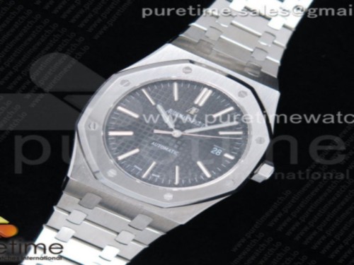 FK공장 오데마피게 로얄오크 15400 블랙다이얼 브슬 _ Royal Oak 41mm 15400 SS FKF Best Edition Black Textured Dial on SS Bracelet A3120