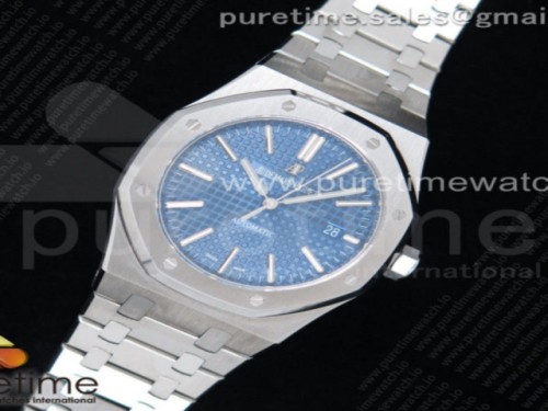 FK공장 오데마피게 로얄오크 15400 블루다이얼 브슬 _ Royal Oak 41mm 15400 SS FKF Best Edition Blue Textured Dial on SS Bracelet A3120