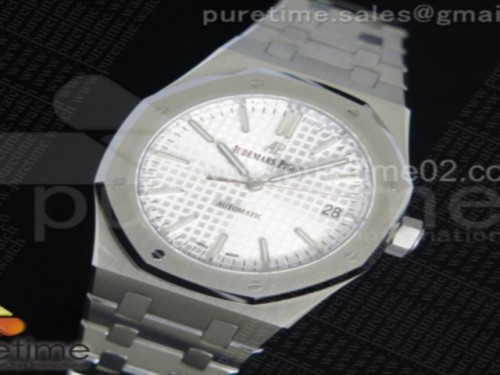 JF공장 오데마피게 로얄오크 37MM 실버다이얼 _ 브슬 Royal Oak 37mm 15450 SS JF 1_1 Best Edition Silver Dial on SS Bracelet A3120 V5