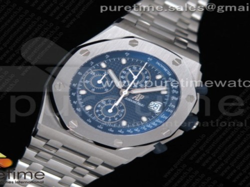JF공장 오데마피게 로얄오크 오프쇼어 25주년 블루다이얼 _ Royal Oak Offshore 25th Anniversary 26237ST JF 11 Best Edition on SS Bracelet A7750