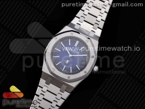 KZ공장 오데마피게 로얄오크 15202 블루다이얼 브슬 _ Royal Oak 39mm 15202 SS KZF 11 Best Edition Gradient Blue Textured Dial on SS Bracelet A2121