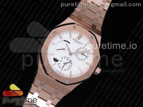 TWA공장 오데마피게 로얄오크 화이트다이얼 41MM 26120 로즈골드 _ 브슬 Royal Oak 41mm 26120 RG TWA Best Edition White Dial on RG Bracelet A2329