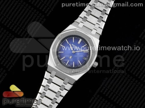 ZF공장 로얄오크 15202 39mm 브슬 _ Royal Oak 39mm 15202IP SS ZF 11 Best Edition Blue Textured Dial on SS Bracelet A2121