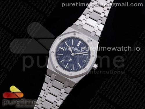 ZF공장 오데마피게 로얄오크 15202 블루다이얼 브슬 _ Royal Oak 39mm 15202 SS ZF 11 Best Edition Blue Textured Dial on SS Bracelet A2121