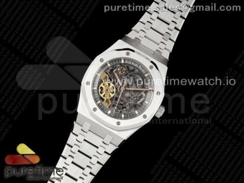 ZF공장 오데마피게 로얄오크 15407 41미리 스켈레톤 Royal Oak 41mm Skeleton 15407 SS ZF 11 Best Edition Skeleton Dial on SS Bracelet A3132