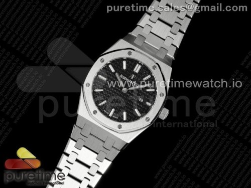 ZF공장 오데마피게 로얄오크 레이디 33미리 Lady Royal Oak 33mm SS ZF 11 Best Edition Black Dial on SS Bracelet ETA Quartz