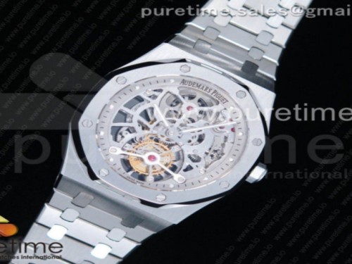 오데마피게 로얄오크 뚜르비옹 스켈레톤다이얼 _ 브슬 Royal Oak Tourbillon Extra-Thin Openworked SS Skeleton Dial on SS Bracelet V2