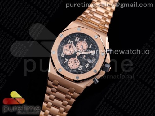 JF공장 V2 오데마피게 로얄오크 오프쇼어 2019 로즈골드 브슬 금통 _ Royal Oak Offshore 2019 Gold JF 11 Best Edition on RG Bracelet A3126 V2 w Cyclops and DW Mod
