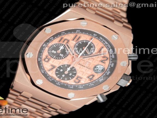 JF공장 오데마피게 로얄오크 오프쇼어 2014 골드테마 _ 브슬 Royal Oak Offshore 2014 Gold Theme JF 1_1 Best Edition on RG Bracelet A3126 V2 w_ Cyclops and DW Mod