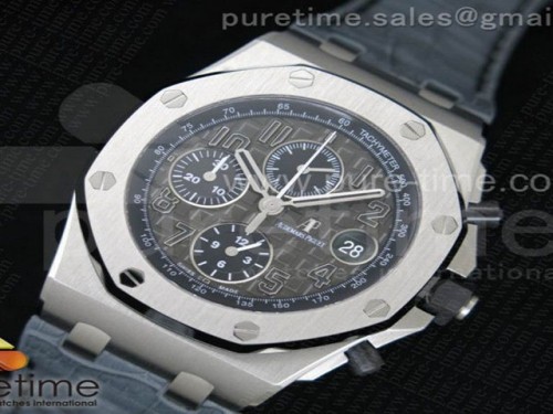JF공장 오데마피게 로얄오크 오프쇼어 2014 그레이테마 _ 가죽 + 그레이 러버스트랩 증정 Royal Oak Offshore 2014 Gray Theme JF 1_1 Best Edition on Gray Leather Strap A3126 (Free Gray Rubber Strap)