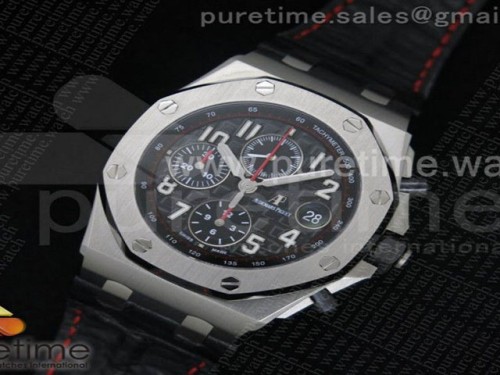 JF공장 오데마피게 로얄오크 오프쇼어 2014 블랙테마 _ 가죽스트랩 + 러버스트랩 증정 Royal Oak Offshore 2014 Black Theme JF 1_1 Best Edition on Black Leather Strap A3126 (Free Rubber Strap)