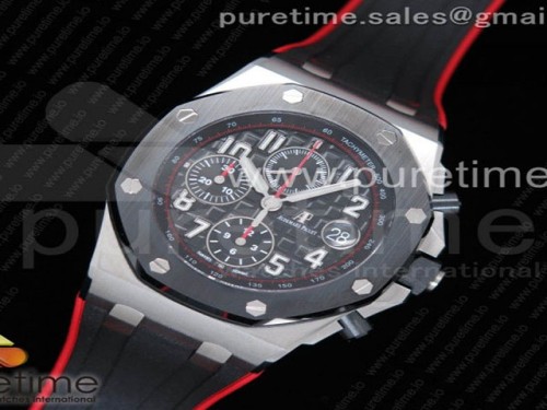 JF공장 오데마피게 로얄오크 오프쇼어 2018 SIHH 다크나이트 _ 러버스트랩 Royal Oak Offshore 2018 SIHH JF 1_1 Best Edition _Dark Knight_ on Black_Red Rubber Strap A3126 w_ Cyclops