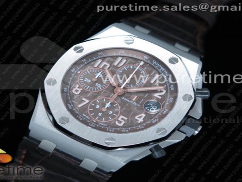 JF공장 오데마피게 로얄오크 오프쇼어 2018 SIHH 하바나 브라운다이얼 _ 가죽 Royal Oak Offshore 2018 SIHH JF 1_1 Best Edition _Havana_ Brown Dial on Brown Leather Strap A3126 w_ Cyclops
