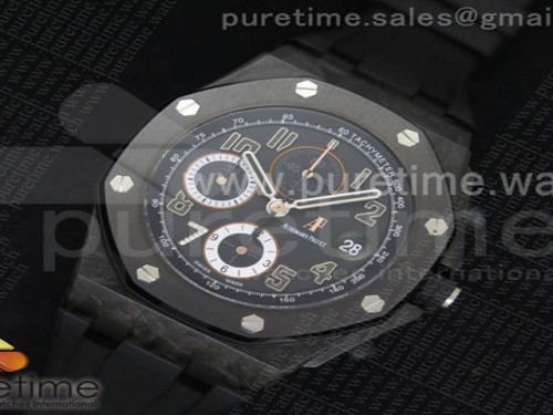 JF공장 오데마피게 로얄오크 오프쇼어 긴자7 카본 _ 러버스트랩 Royal Oak Offshore _GINZA 7_ Forged Carbon JF Best Edition on Rubber Strap A3126 V2 w_ Cyclops