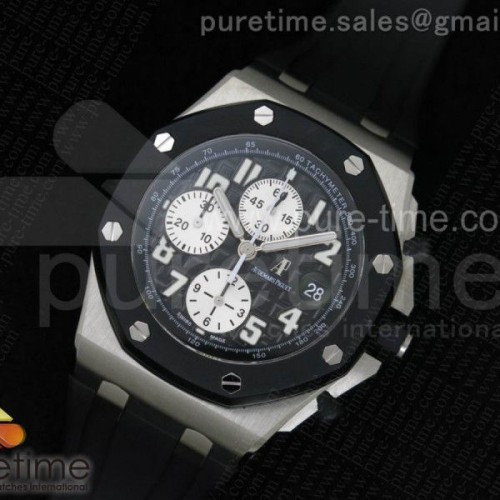 JF공장 오데마피게 로얄오크 오프쇼어 블랙_실버다이얼 _ 러버스트랩 Royal Oak Offshore JF 1_1 Best Edition SS Rubberclad Black_Silver Dial on Rubber Strap A7750