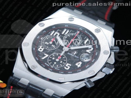 JF공장 오데마피게 로얄오크 오프쇼어 블랙테마 _ 가죽 + 러버스트랩 증정 Royal Oak Offshore 2014 Black Themes JF 1_1 Best Edition on Black Leather Strap A3126 w_ Cyclops V2 (Free Rubber Strap)
