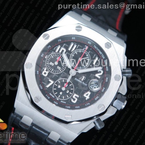 JF공장 오데마피게 로얄오크 오프쇼어 블랙테마 _ 가죽 + 러버스트랩 증정 Royal Oak Offshore 2014 Black Themes JF 1_1 Best Edition on Black Leather Strap A3126 w_ Cyclops V2 (Free Rubber Strap)