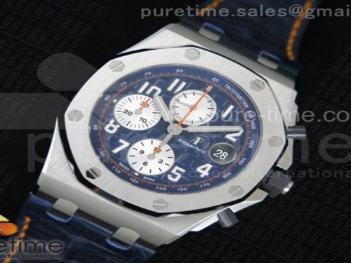 JF공장 오데마피게 로얄오크 오프쇼어 블루테마  가죽 Royal Oak Offshore JF 11 Best Edition Blue Themes on Blue Leather Strap A7750