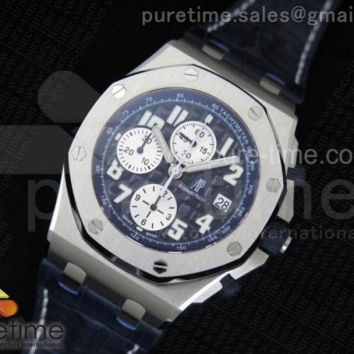 JF공장 오데마피게 로얄오크 오프쇼어 블루테마  가죽 Royal Oak Offshore JF 11 Best Edition Blue Themes on Blue Leather Strap A7750