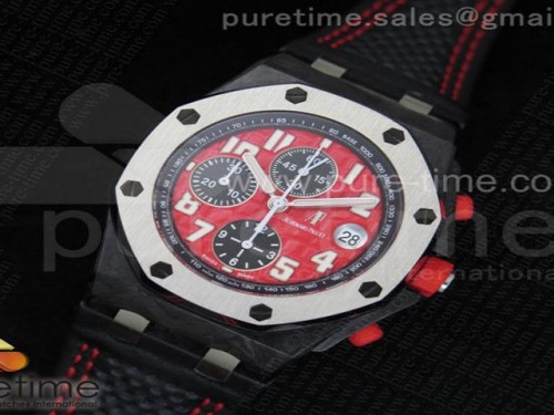 JF공장 오데마피게 로얄오크 오프쇼어 싱가폴 그랑프리 카본 _ 가죽 Royal Oak Offshore Singapore Grand Prix Forged Carbon JF Best Edition on Leather Strap A7750