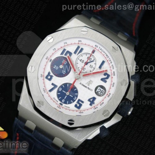 JF공장 오데마피게 로얄오크 오프쇼어 투어 _ 가죽 Royal Oak Offshore Tour Auto 2012 JF Best Edition on Blue Leather Strap A7750