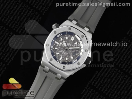 BF공장 오데마피게 로얄오크 오프쇼어 다이버 15720 그레이다이얼 그레이러버 _ Royal Oak Offshore Diver 15720 BF Best Edition Gray Dial on Gray Rubber Strap A4308