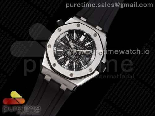 JF공장 V10 오데마피게 로얄오크 오프쇼어 다이버 15703 러버 _ Royal Oak Offshore Diver 15703 JF 11 Best Edition on Rubber Strap A2824 V10