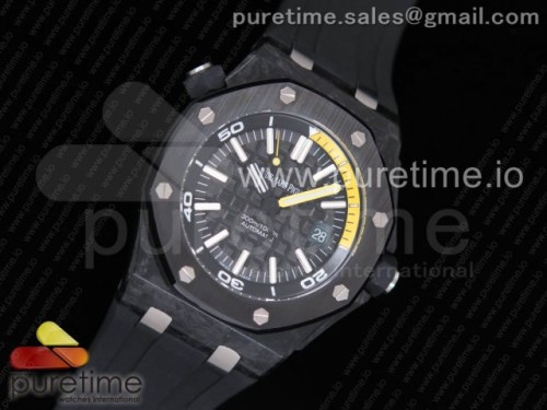 JF공장 오데마피게 로얄오크 오프쇼어 다이버 Royal Oak Offshore Diver Forged Carbon 1_1 JF Best Edition on Rubber Strap A3120 V6