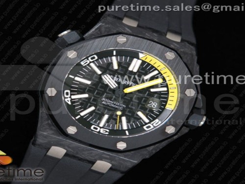 XF공장 V3 오데마피게 로얄오크 오프쇼어 포지드카본 다이버 러버밴드 15706 _ Royal Oak Offshore Diver Forged Carbon XF 11 Best Edition on Rubber Strap A2836 V3