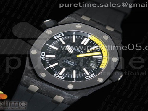 XF공장 오데마피게 로얄오크 오프쇼어 다이버 카본 _ 러버스트랩 Royal Oak Offshore Diver Forged Carbon XF 1_1 Best Edition on Rubber Strap A2836 V2