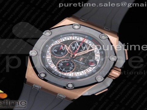 JF공장 오데마피게 로얄오크 오프쇼어 44MM 합금 미하엘슈마허 _ 러버밴드 Royal Oak Offshore 44mm RG Cermet Bezel Michael Schumacher 1_1 JF Best Edition A3126 (Free XS Strap) V2 w_ Cyclops