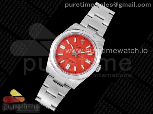 GM공장 롤렉스 오이스터 퍼페츄얼 124300 레드다이얼 브슬 _ Oyster Perpetual 41mm 124300 GMF 11 Best Edition 904L Steel Red Dial on SS Bracelet SA3230