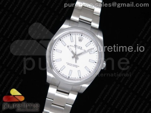 GM공장 롤렉스 오이스터퍼페츄얼 39MM 904L 스틸 화이트다이얼 _ Oyster Perpetual 39mm 114300 GMF Best Edition White Dial on SS Bracelet SA3132