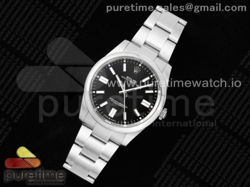 vs공장 롤렉스 오이스터 퍼페츄얼 3230 업그레이드 최신버전 Oyster Perpetual 124300 41mm VSF 11 Best Edition 904L Steel Black Dial VS3235
