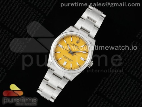 VS공장 롤렉스 오이스터퍼페츄얼 36미리 옐로우 다이얼 Oyster Perpetual 126000 36mm VSF 11 Best Edition 904L Steel Yellow Dial VS3235
